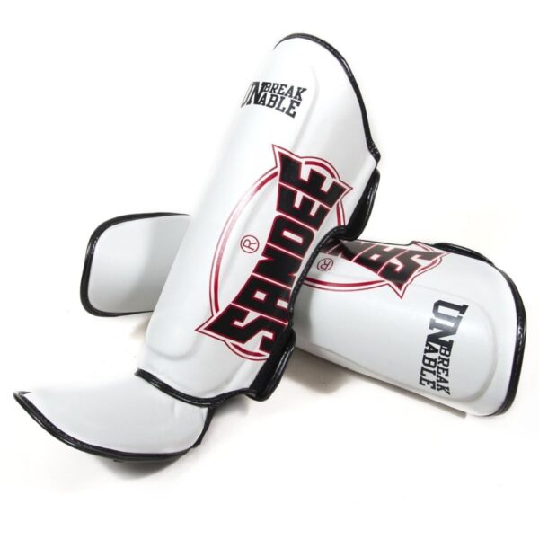 ochraniacze na piszczele sandee tajlandia biale mma muay thai kickboxing S M L XL