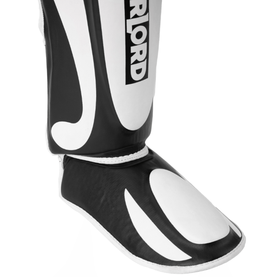 ochraniacze na piszczele overlord biale fighter mma muay thai kickboxing S M L XL