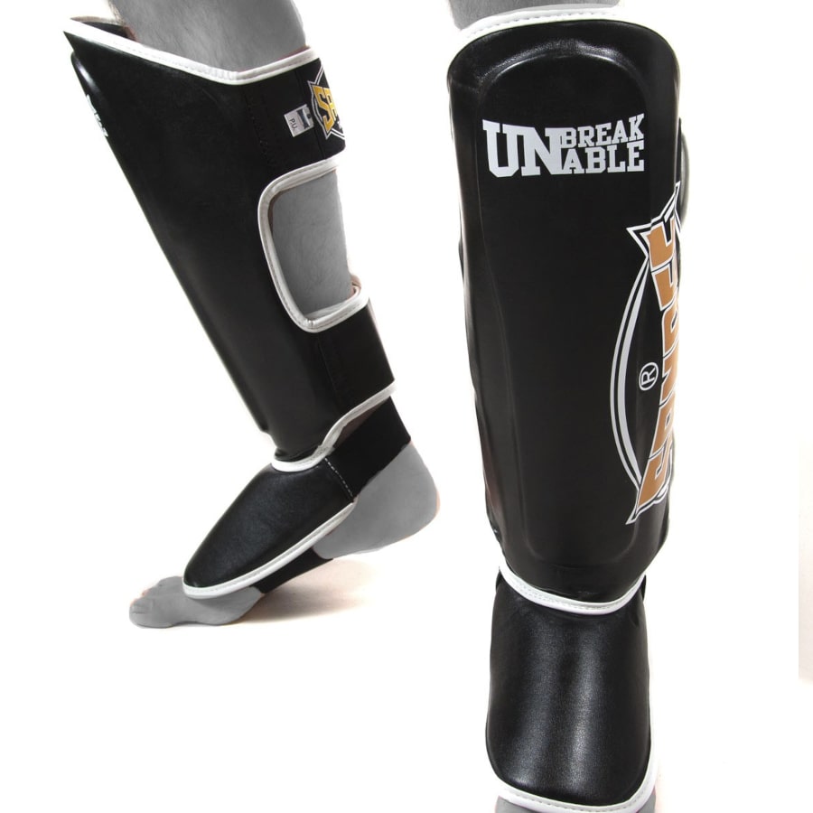 ochraniacze-na-piszczele-czarne-mma-kickboxing-muay-thai-sandee-m ochraniacze na piszczele sandee tajlandia czarne mma muay thai kickboxing S M L XL