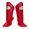 ochraniacze na piszczele twins special czerwone mma muay thai kickboxing S M L XL