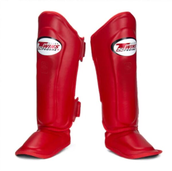 ochraniacze na piszczele twins special czerwone mma muay thai kickboxing S M L XL
