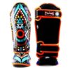 ochraniacze-na-piszczele-mma-muay-thai-kickboxing-twins-special-aztec-l-xl ochraniacze na piszczele twins special aztec niebieskie mma muay thai kickboxing S M L XL