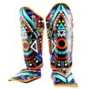 ochraniacze-na-piszczele-mma-muay-thai-kickboxing-twins-special-aztec-s-m ochraniacze na piszczele twins special aztec niebieskie mma muay thai kickboxing S M L XL