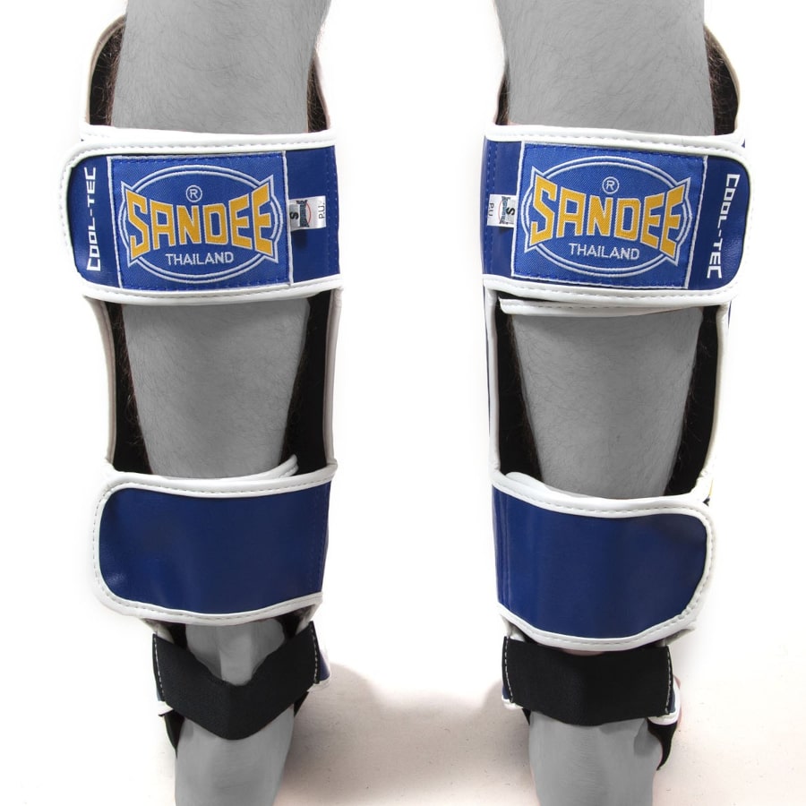 ochraniacze-na-piszczele-niebieskie-mma-kickboxing-muay-thai-sandee-xl ochraniacze na piszczele sandee tajlandia niebieskie mma muay thai kickboxing S M L XL