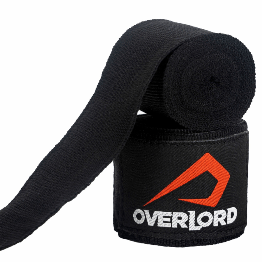 owijki-bokserskie-czarne-mma-boks-kickboxing-muay-thai-overlord-4,5m owijki bokserskie czarne overlord mma boks kickboxing muay thai 3,5m 4m 4,5m