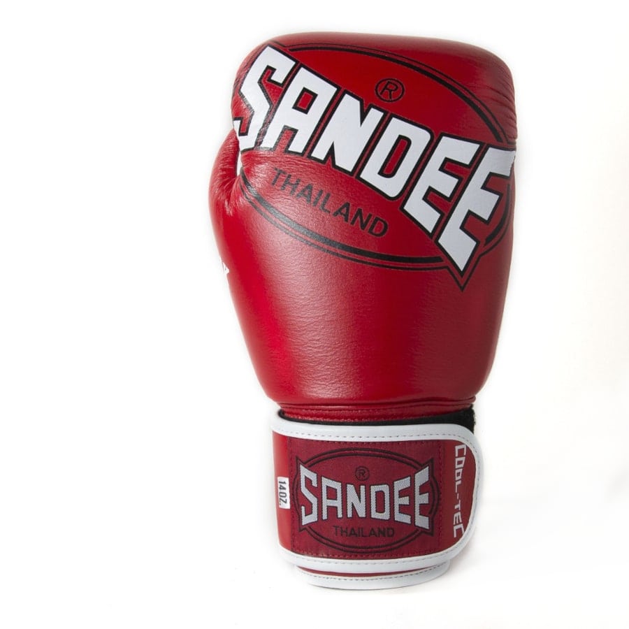 rekawice bokserskie sandee tajlandia czerwone 10oz 12oz 14oz 16oz
