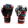 rekawice bokserskie twins special niebieskie aztec 10oz 12oz 14oz 16oz