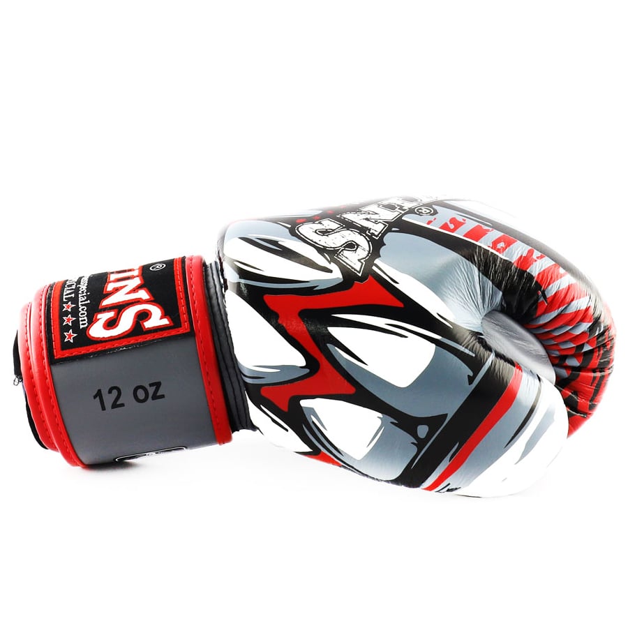 rekawice-bokserskie-twins-szare-mma-muay-thai-kickboxing-14oz-16oz-demon rekawice bokserskie twins special szare demon 10oz 12oz 14oz 16oz