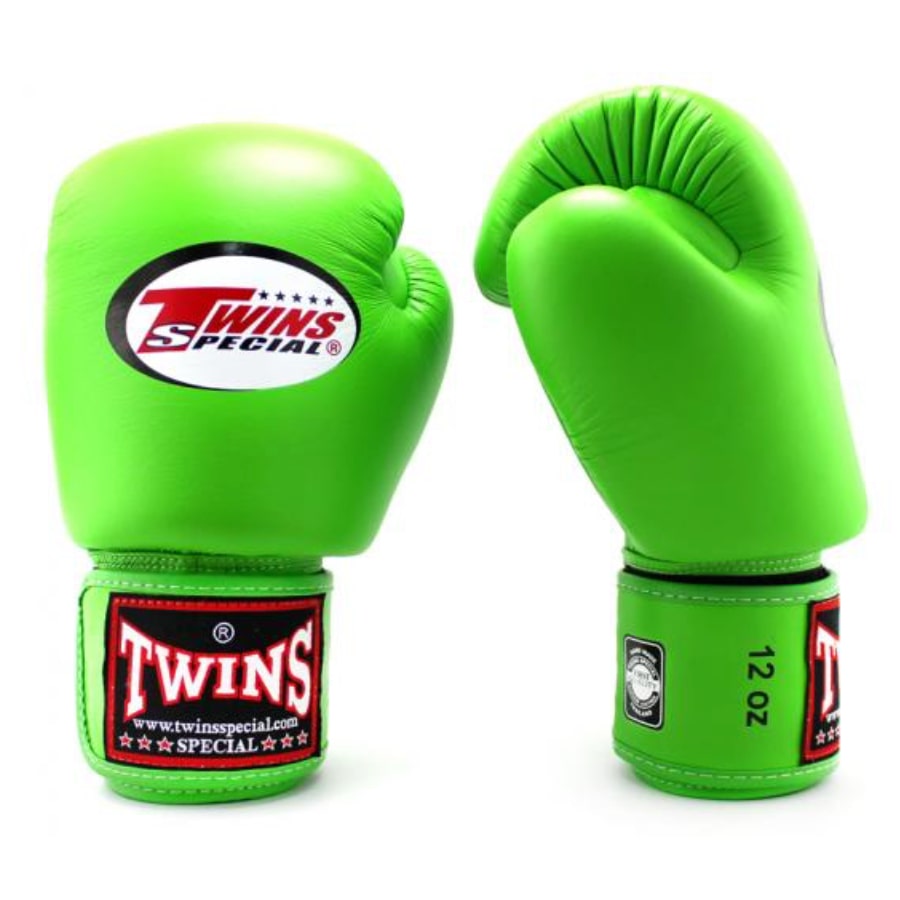 rekawice bokserskie twins special zielone 10oz 12oz 14oz 16oz