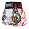 spodenki-treningowe-muay-thai-biale-kickboxing-mma-tuff-dragon-m spodenki treningowe tuff tajlandia muay thai kickboxing mma S M L XL