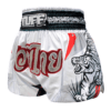 spodenki-treningowe-muay-thai-biale-kickboxing-mma-tuff-tiger-m spodenki treningowe tuff tajlandia muay thai kickboxing mma S M L XL