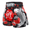 spodenki-treningowe-muay-thai-czarne-czerwone-kickboxing-mma-tuff-koi-fish-m spodenki treningowe tuff tajlandia muay thai kickboxing mma S M L XL