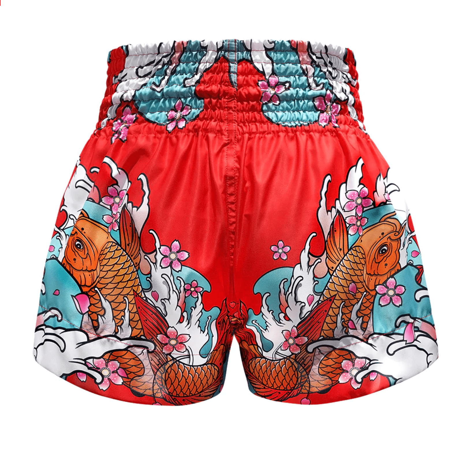 spodenki-treningowe-muay-thai-czerwone-kickboxing-mma-tuff-koi-fish-l spodenki treningowe tuff tajlandia muay thai kickboxing mma S M L XL