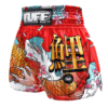 spodenki-treningowe-muay-thai-czerwone-kickboxing-mma-tuff-koi-fish-m spodenki treningowe tuff tajlandia muay thai kickboxing mma S M L XL