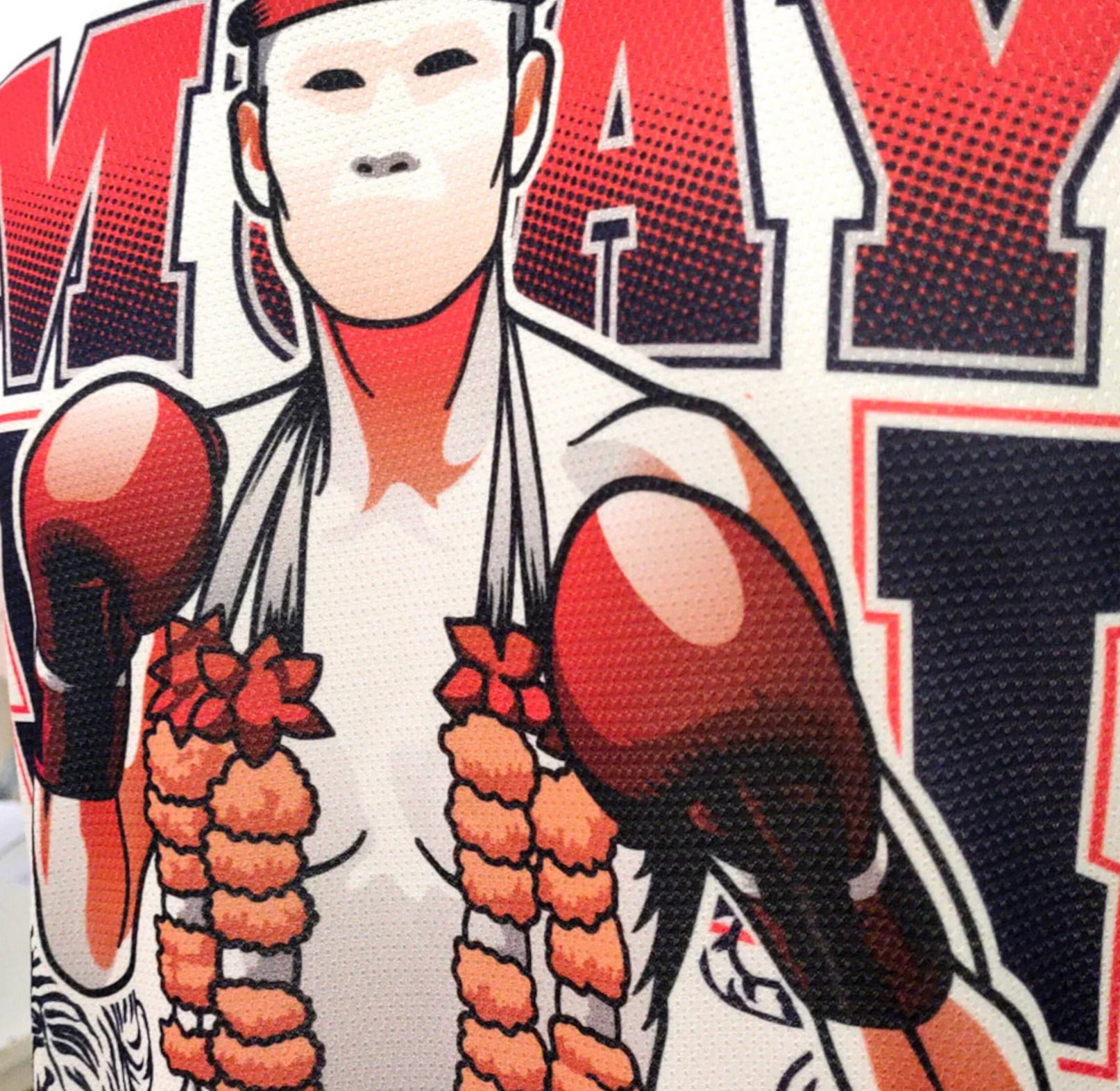 koszulka-treningowa-muay-thai-biala-czerwona-kickboxing-mma-thai-train-hard-fight-easy-xl