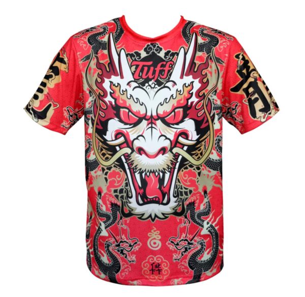 Koszulka Treningowa TUFF King Of Dragon In Red - Muay Thai