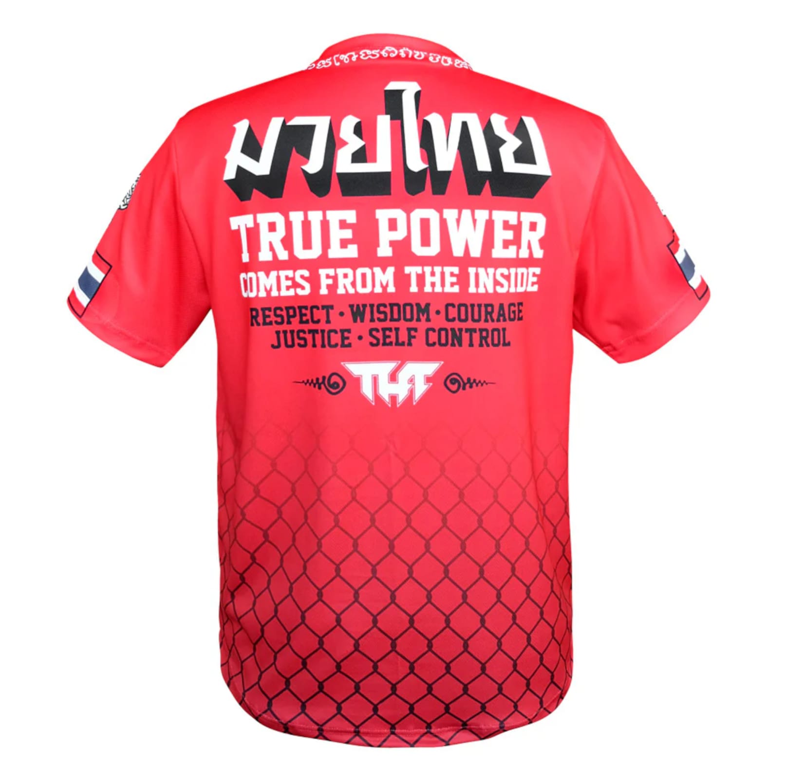 koszulka-treningowa-muay-thai-czerwona-kickboxing-mma-thai-true-power-twin-tigers-yantra-red-l