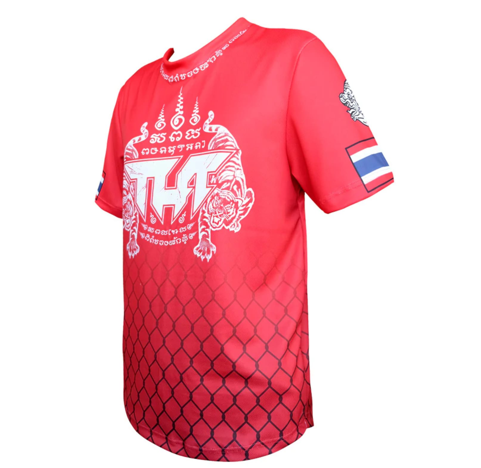 koszulka-treningowa-muay-thai-czerwona-kickboxing-mma-thai-true-power-twin-tigers-yantra-red-m
