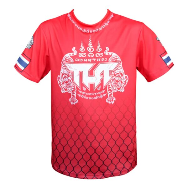 Koszulka Treningowa TUFF True Power Twin Tigers Yantra Red - Muay Thai