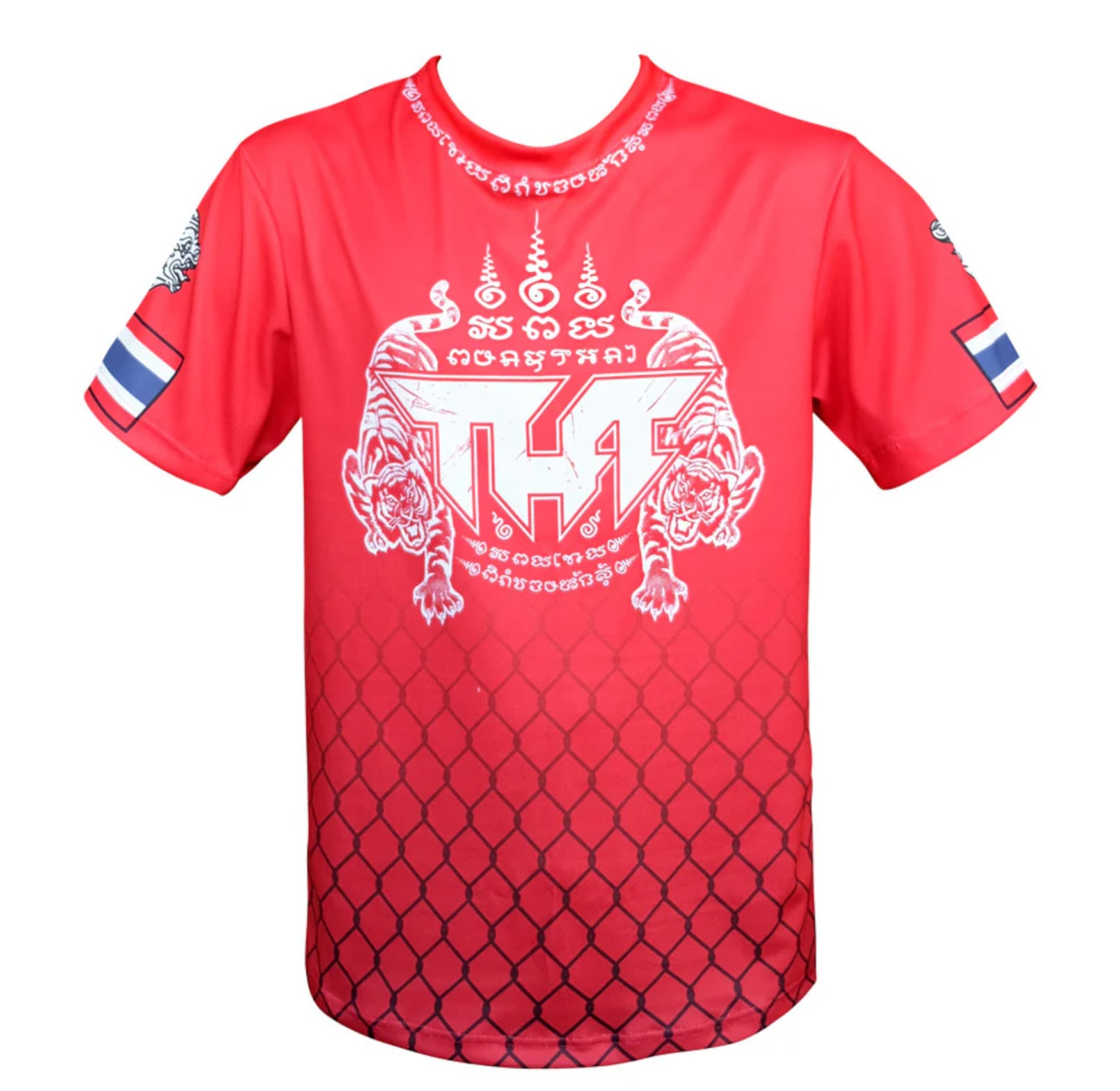 koszulka-treningowa-muay-thai-czerwona-kickboxing-mma-thai-true-power-twin-tigers-yantra-red-s