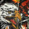 spodenki-treningowe-muay-thai-czarne-czerwone-kickboxing-mma-tuff-graybeard-and-the-eagle-tajlandia