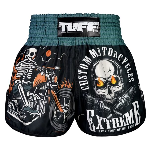 Spodenki treningowe TUFF The Skull Rider – Muay Thai