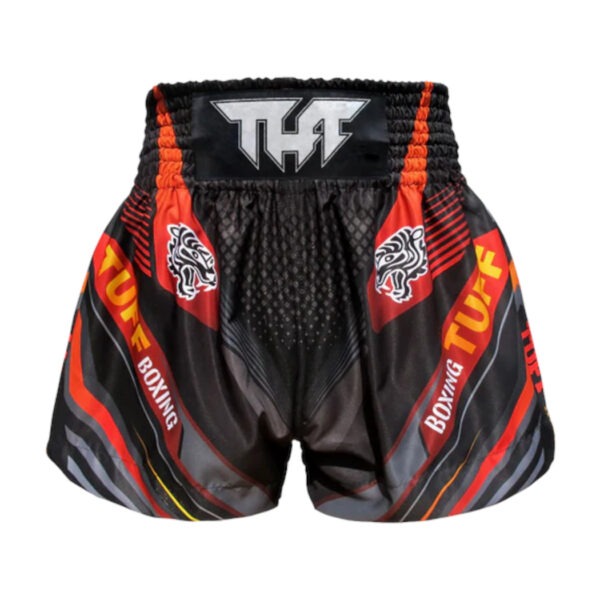 Spodenki treningowe TUFF Black With Double Tiger – Muay Thai