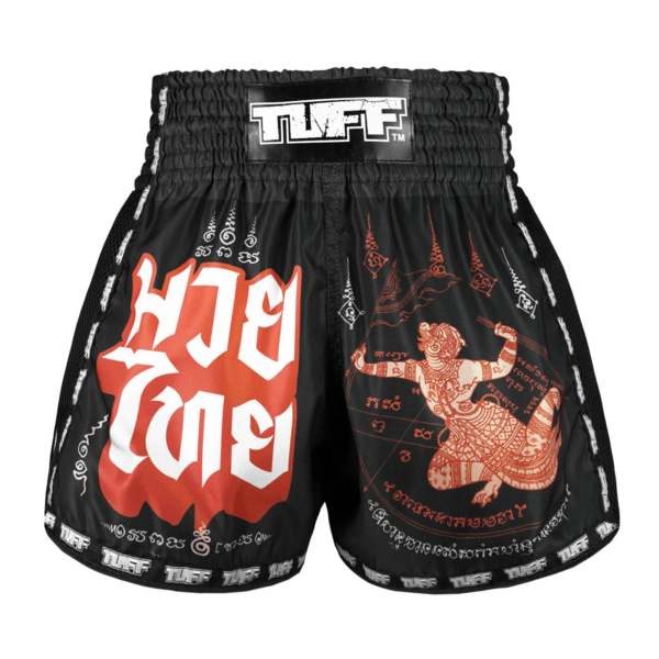 Spodenki treningowe TUFF Hanuman Flying Raising The Flag – Muay Thai
