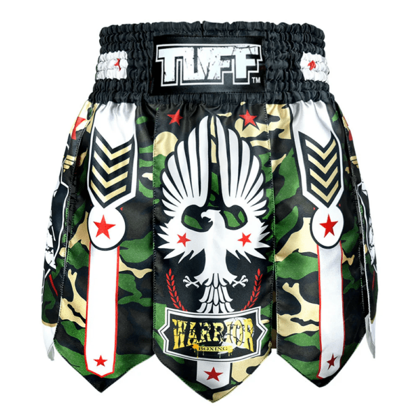 Spodenki treningowe TUFF Gladiator Brown Military Warrior – Muay Thai