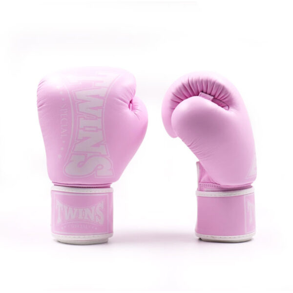 Twins Special Rękawice Bokserskie ze skóry naturalnej Candy Pink