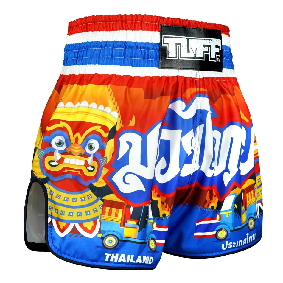 spodenki-treningowe-muay-thai-kickboxing-mma-tuff-czerwone-niebieskie-siam-in-motion-xl